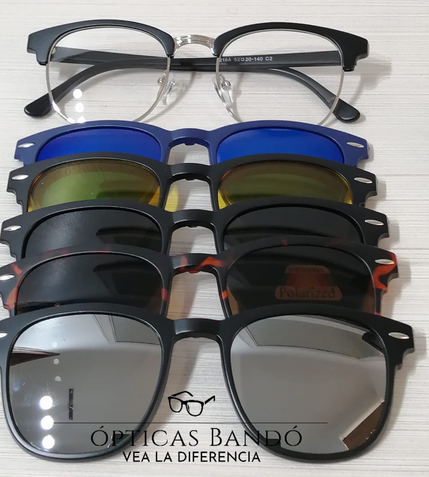 Lentes opticos mica de sol hombre y mujer