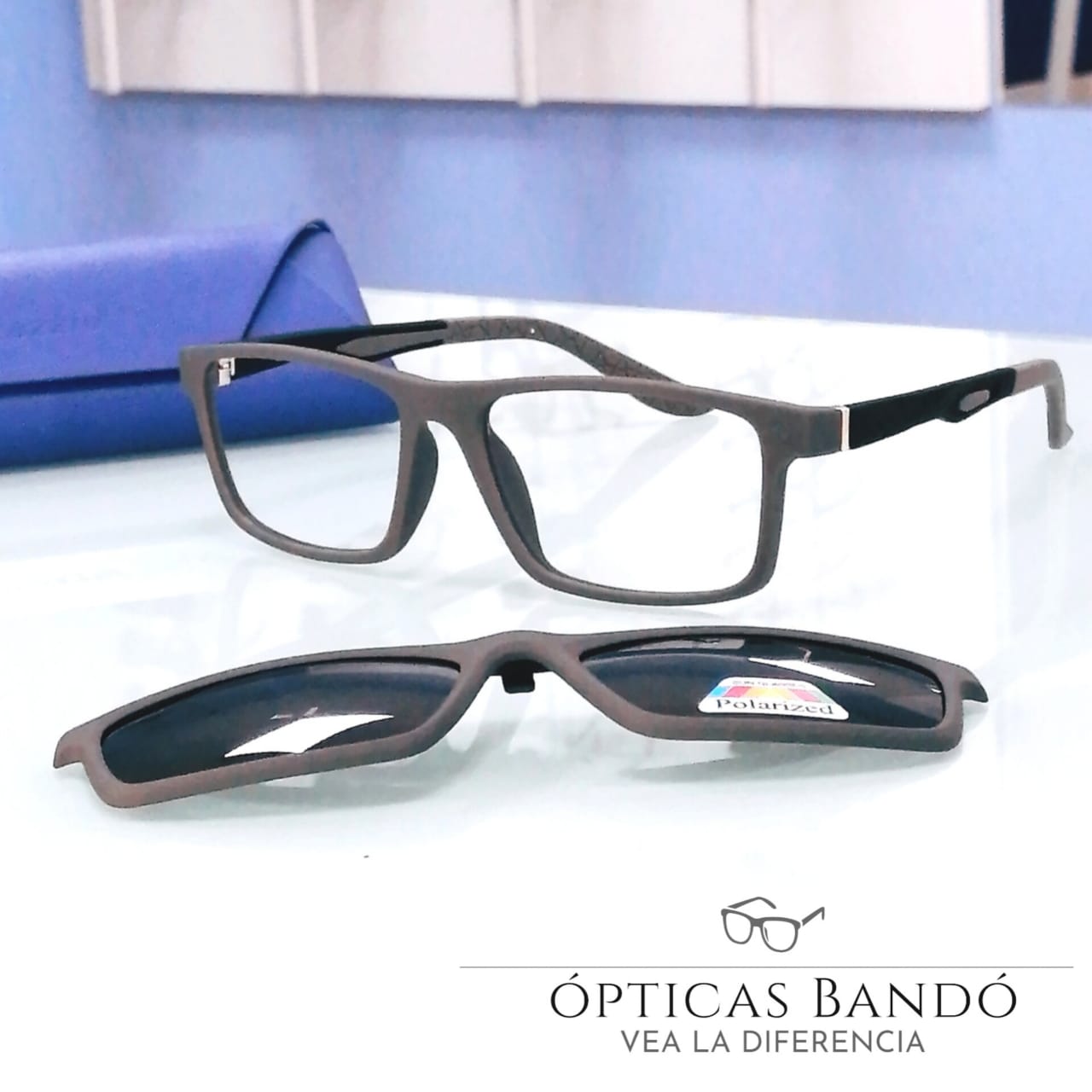 Lentes opticos hombre mica de sol
