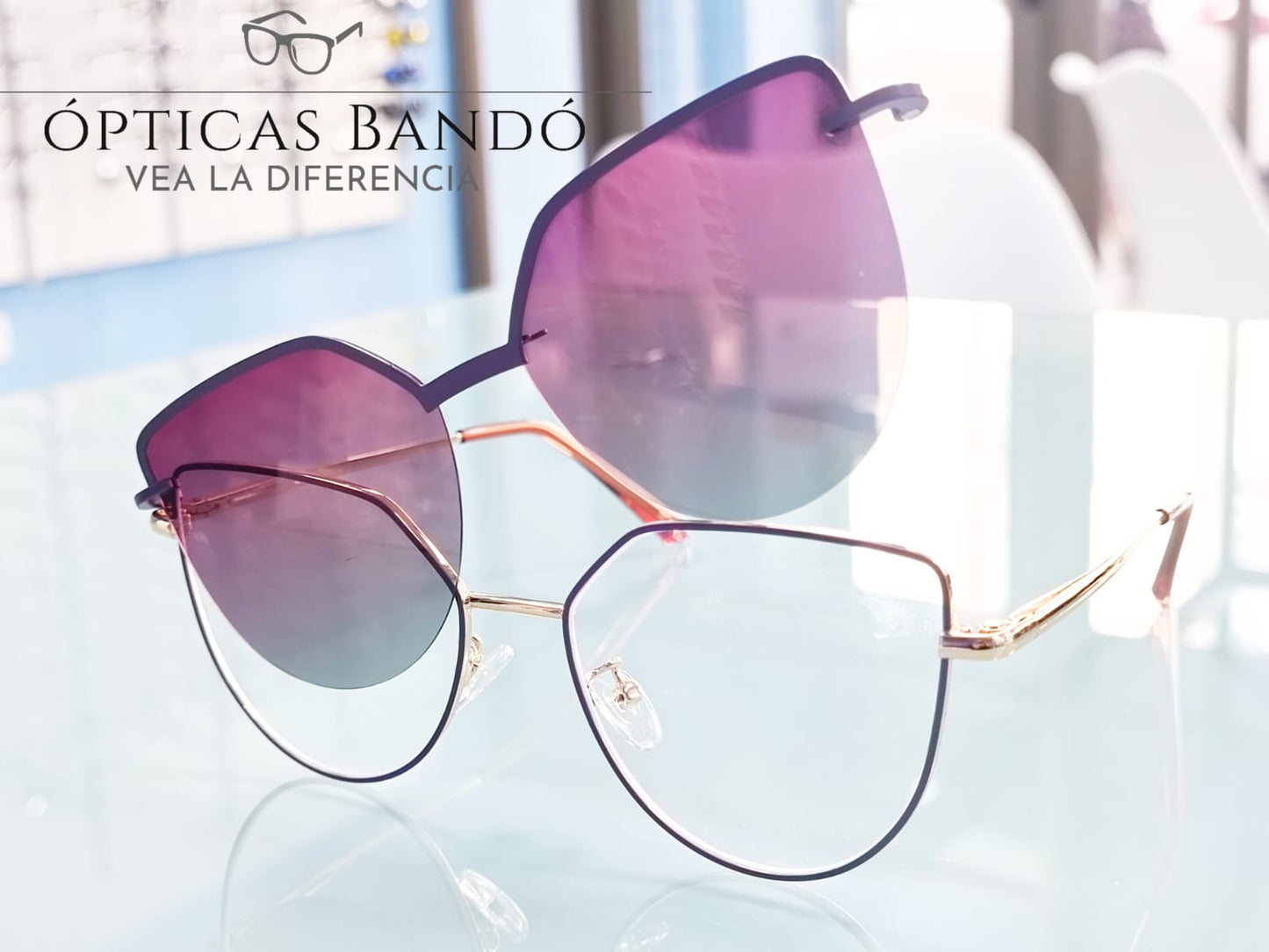 Lentes opticos mujer mica de sol
