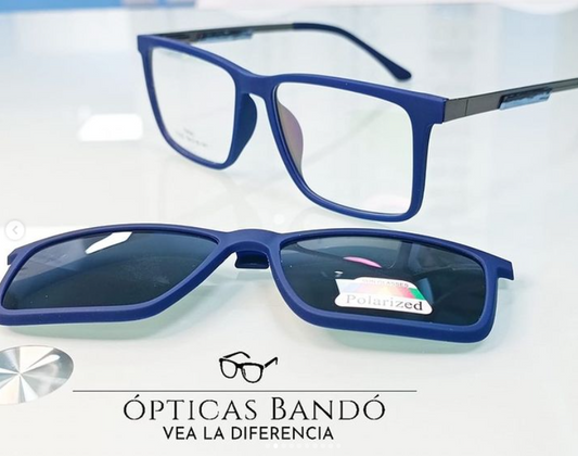 Lentes ópticos hombre filtro UV